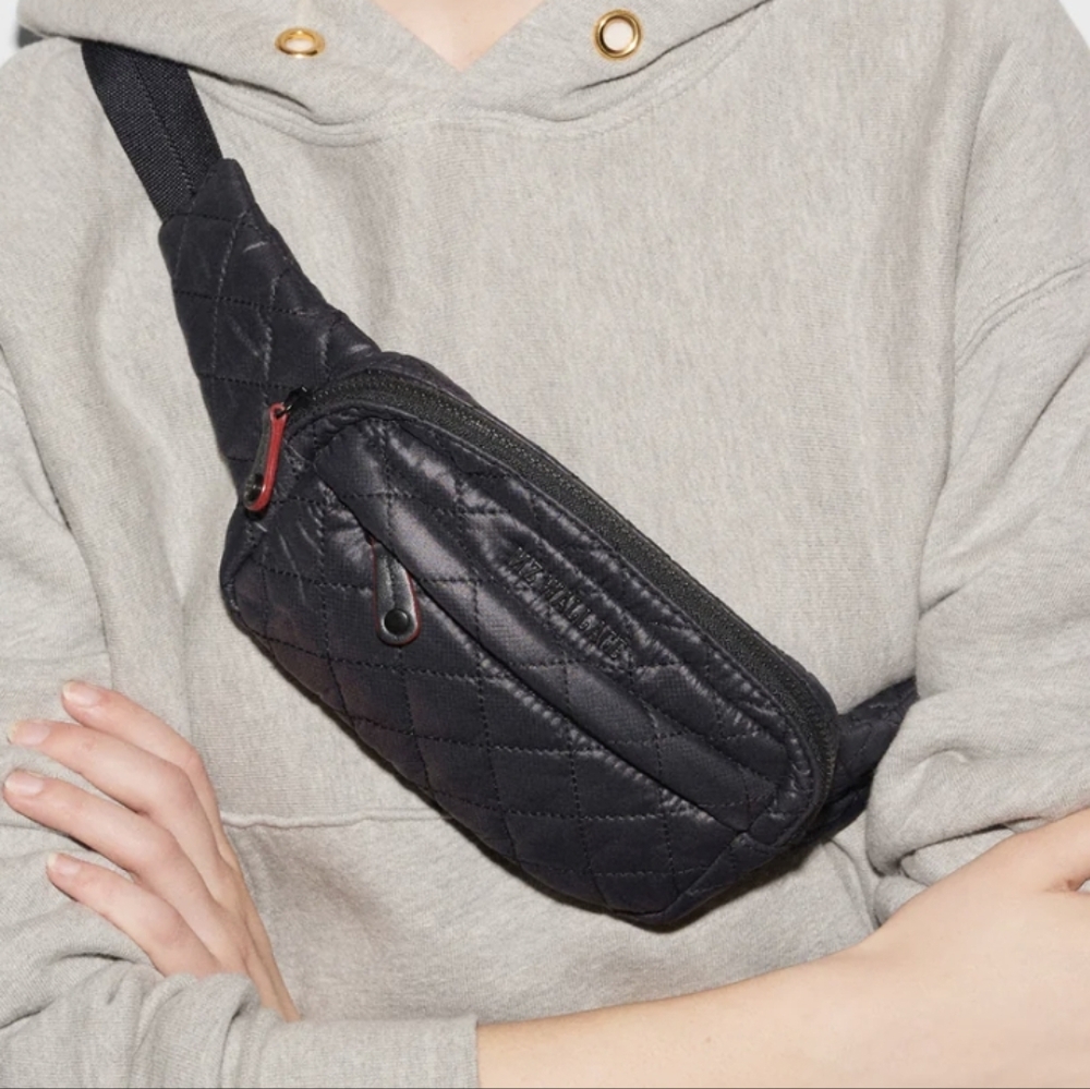 MZ Wallace Black Metro Belt Bag